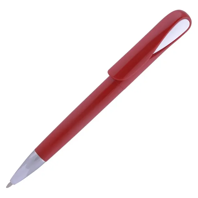 Ручка пластиковая Белый Красный Серебристый 10051-03