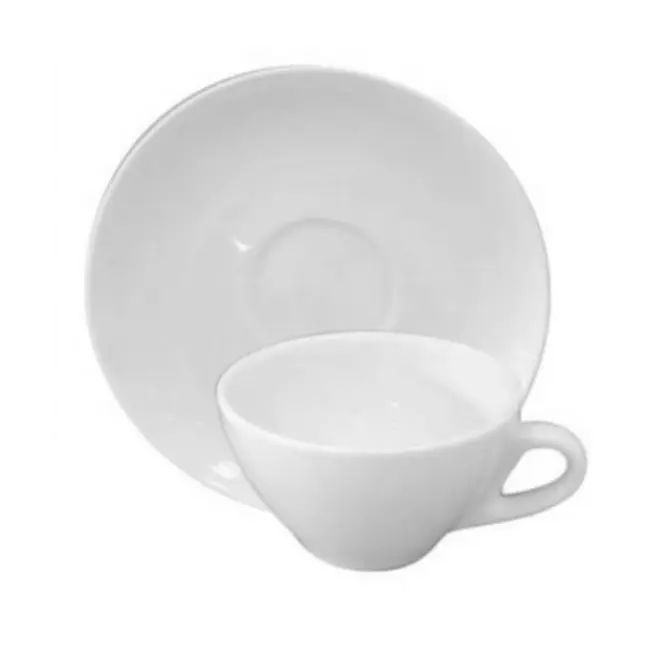 Чашка з блюдцем Белый 1350-01