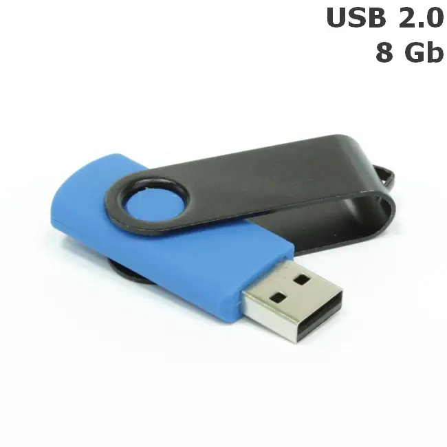 Флешка 'Twister' 8 Gb USB 2.0 Голубой Черный 3673-64