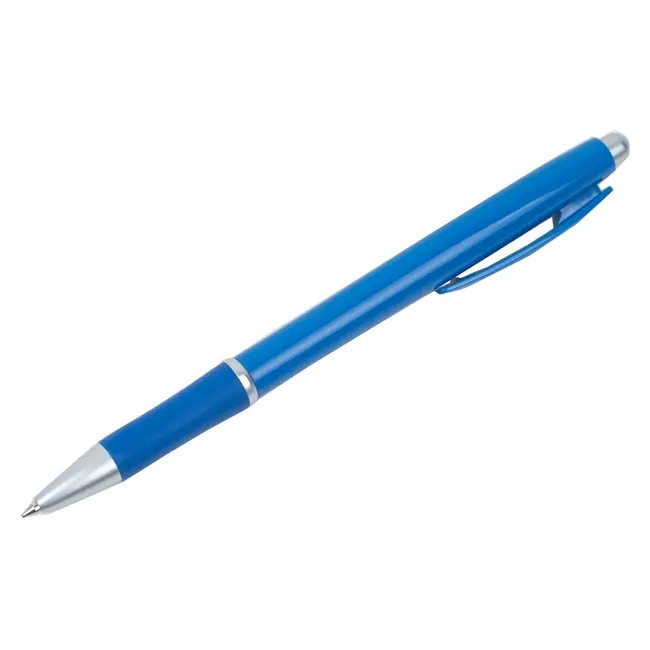 Ручка пластиковая Серебристый Синий 1891-02