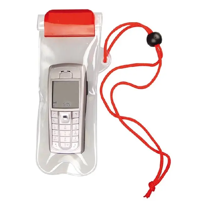 Водонепроникний чохол для мобільного телефону Красный Прозрачный 4454-01