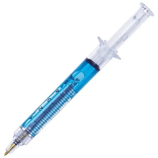 Ручка пластиковая в форме шприца Белый Синий 4817-01