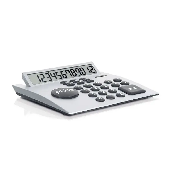 Настільний калькулятор з величезною кнопкою + Серебристый Черный 5026-01