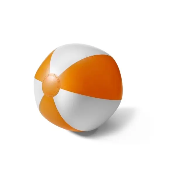 Мяч надувной пляжный d26 см Белый Оранжевый 6765-04