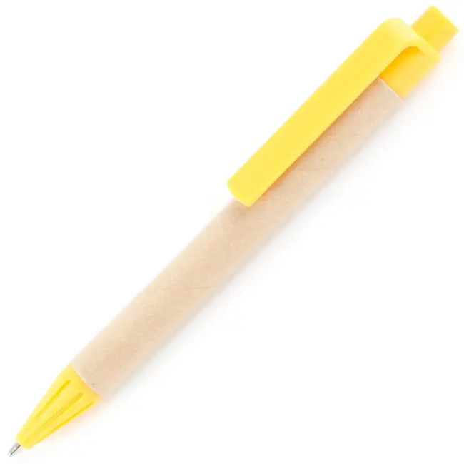 Ручка ЭКО короткая Желтый Древесный 3602-03