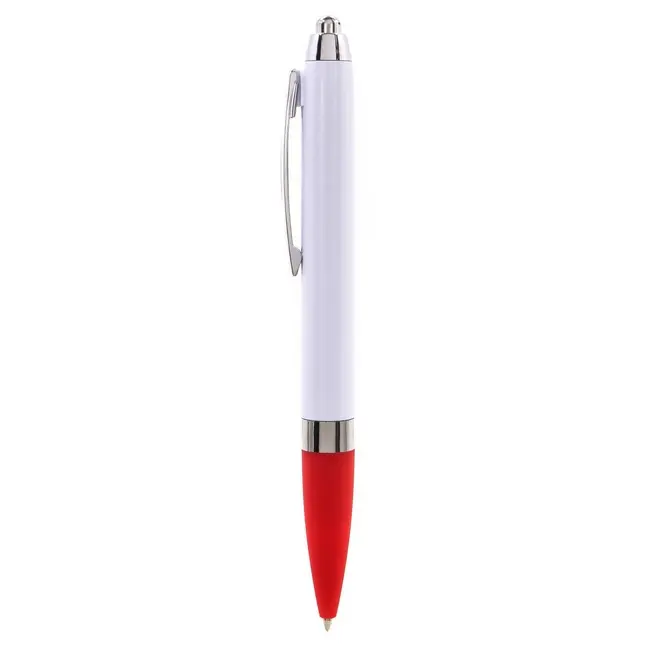 Ручка пластикова Серебристый Белый Красный 1894-03