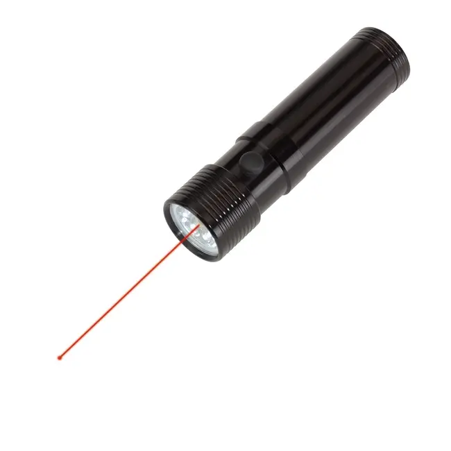 Ліхтарик світлодіодний з лазерною указкою Черный 2239-01