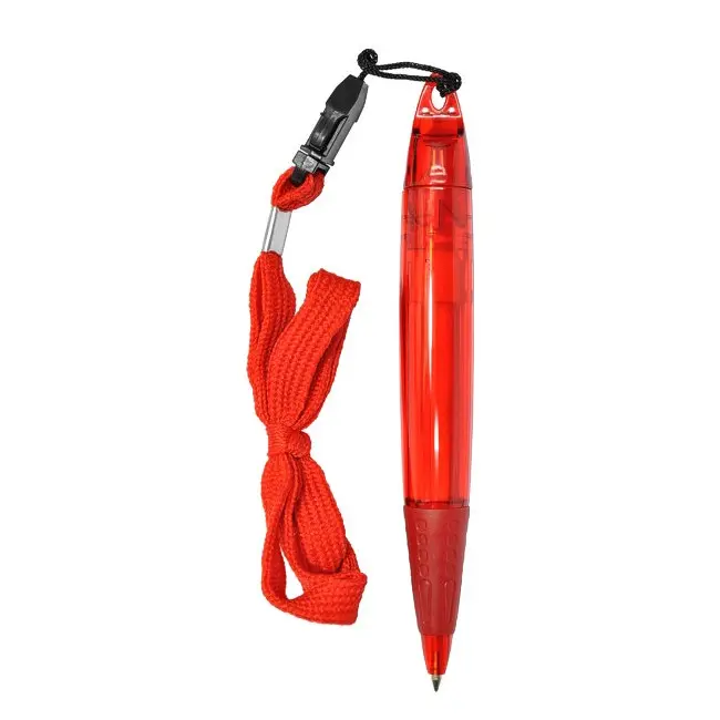 Ручка пластикова на шнурку Красный 3875-03