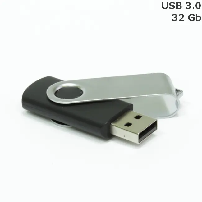 Флешка 'Twister' 32 Gb USB 3.0 Серебристый Черный 15258-94