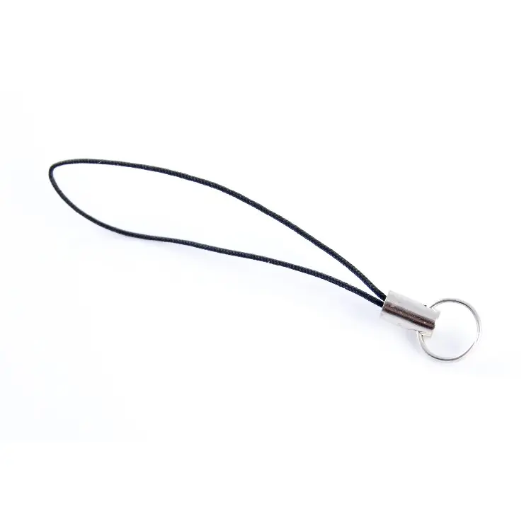 Шнурок з кільцем 'GoodRAM' для USB флешки Черный Серебристый 5257-01