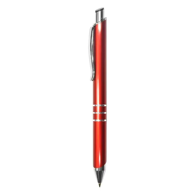 Ручка металева Серебристый Красный 3952-02
