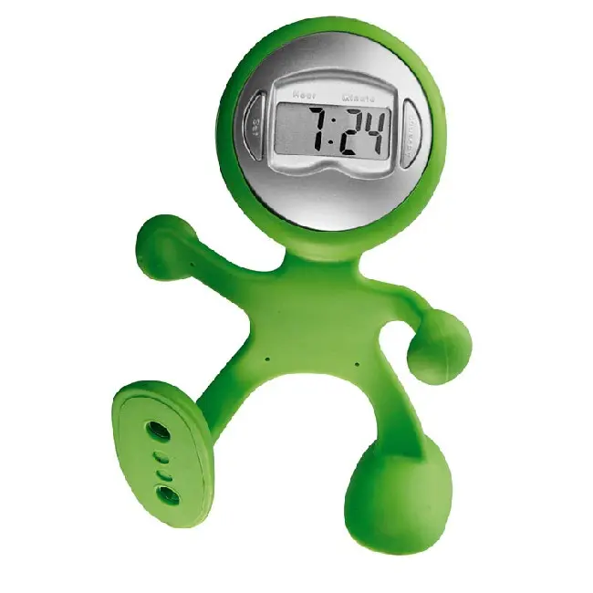 Настольные часы "человечек" Зеленый Серебристый 5018-04
