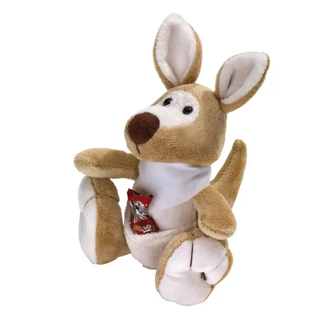 Іграшка плюшевий кенгуру Белый Бежевый Коричневый 2459-01