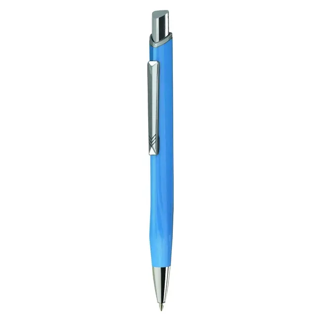 Ручка металлическая 'VIVA PENS' 'KOBI' Серебристый Голубой 8628-03