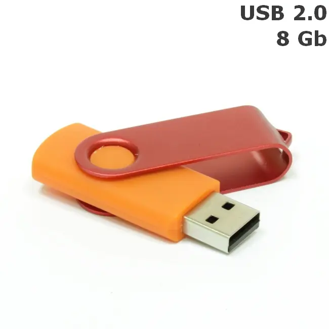 Флешка 'Twister' 8 Gb USB 2.0 Оранжевый Красный 3673-09