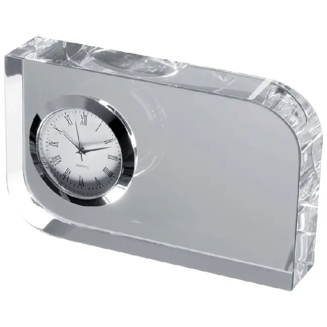 Часы стеклянные под гравировку Прозрачный 4525-01