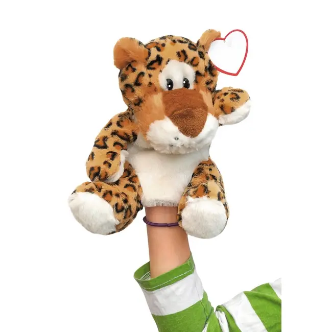 Кукла на руку Плюшевый тигр Коричневый Белый Красный 2457-01