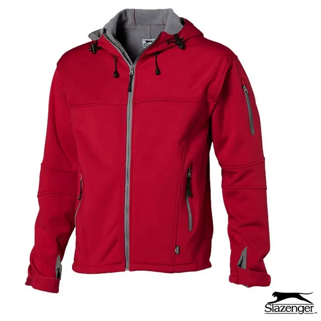 Куртка 'Slazenger' полиэстер флис 'Softshell' Красный Серый 6205-01