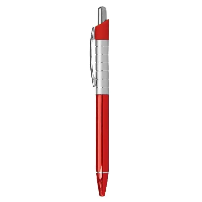 Ручка металева Серебристый Красный 4419-04