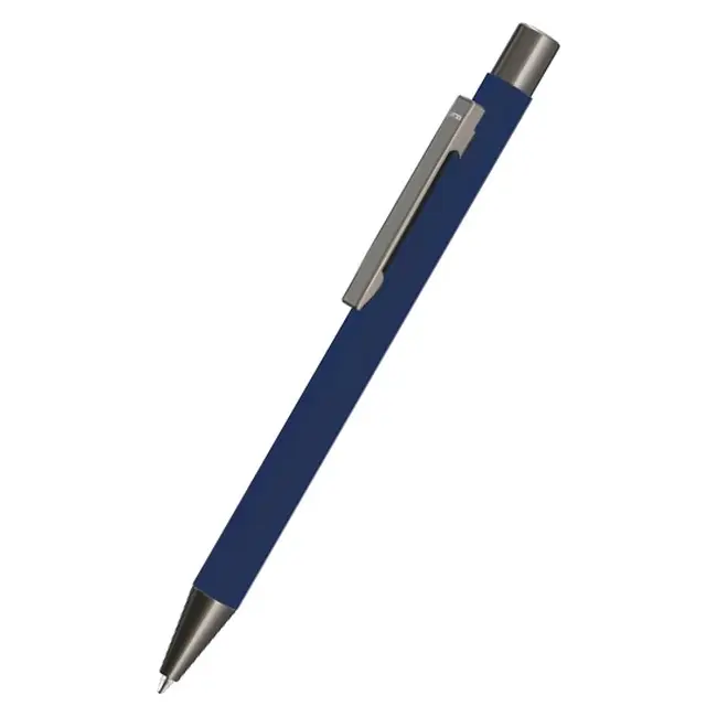 Ручка металлическая Серебристый Темно-синий 12413-01