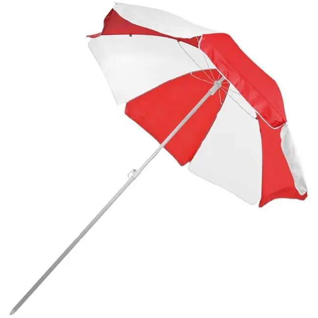 Пляжна парасолька біло-червона Белый Красный 5275-01