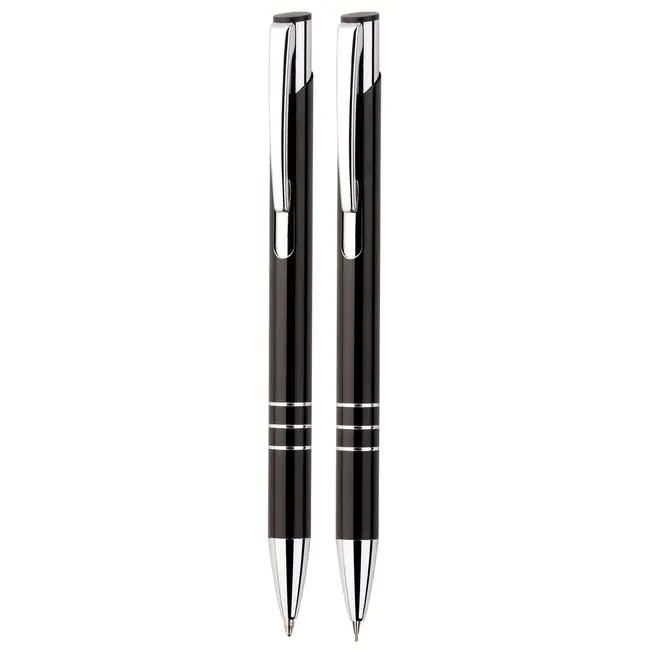 Набір ручка і олівець металеві Серебристый Черный 5676-06