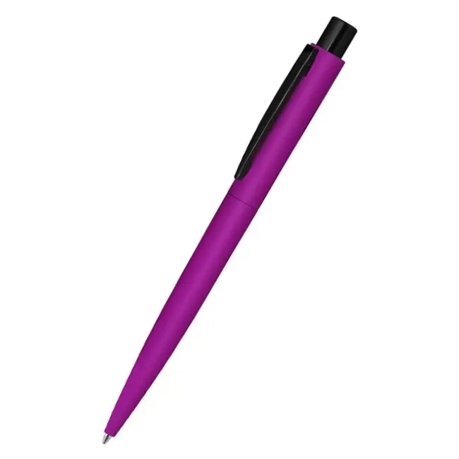 Ручка металлическая soft-touch Черный Розовый 12415-09