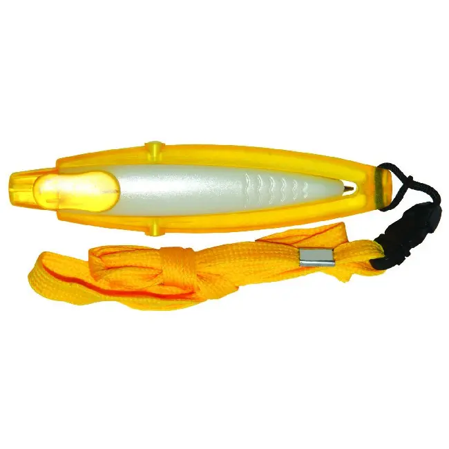 Ручка пластикова зі шнурком Желтый Белый 5171-01