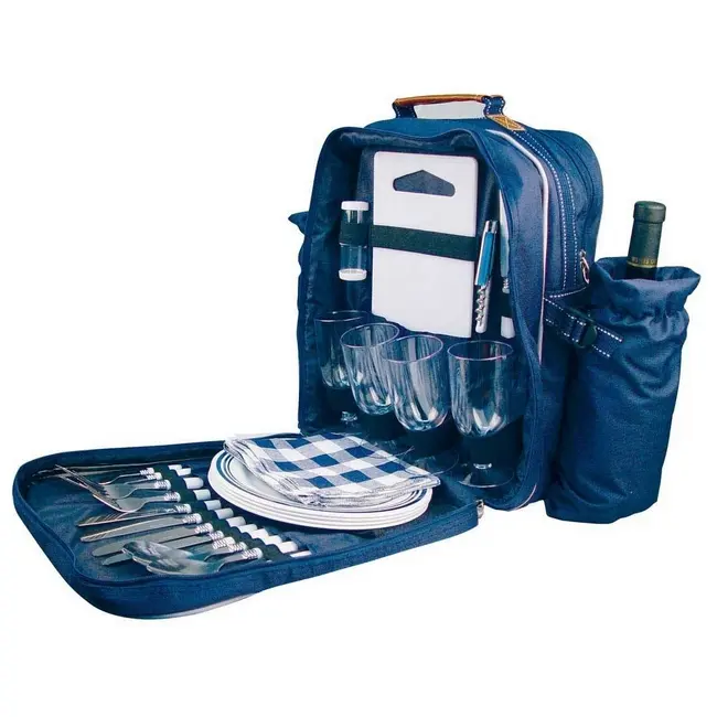 Рюкзак для пикника Белый Синий 3733-01
