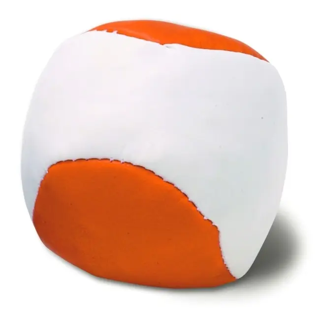 Антистрес "м'яч" Белый Оранжевый 6527-03
