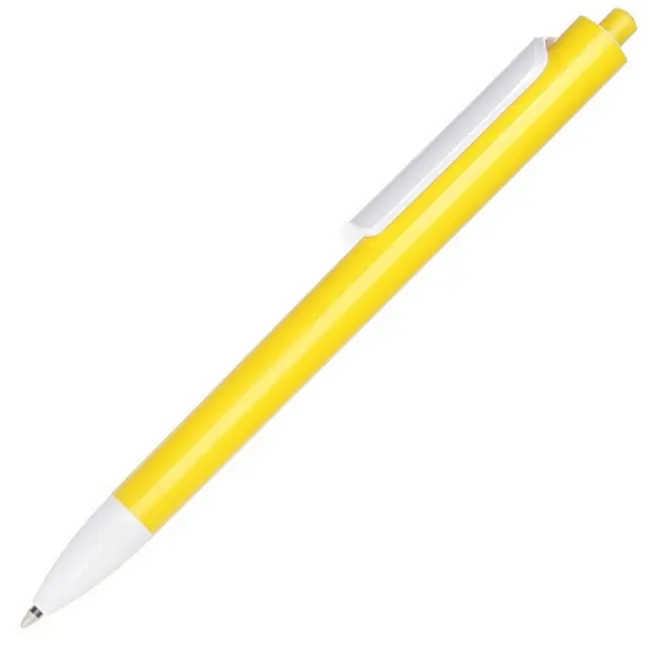 Ручка пластиковая 'Lecce Pen' 'Forte' Желтый Белый 13065-01