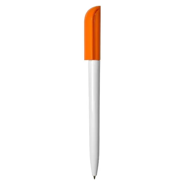Ручка 'Uson' пластиковая Белый Оранжевый 3921-58