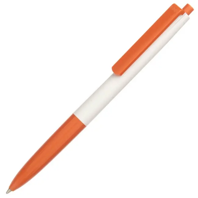 Ручка пластиковая 'Basic new' Белый Оранжевый 13045-04