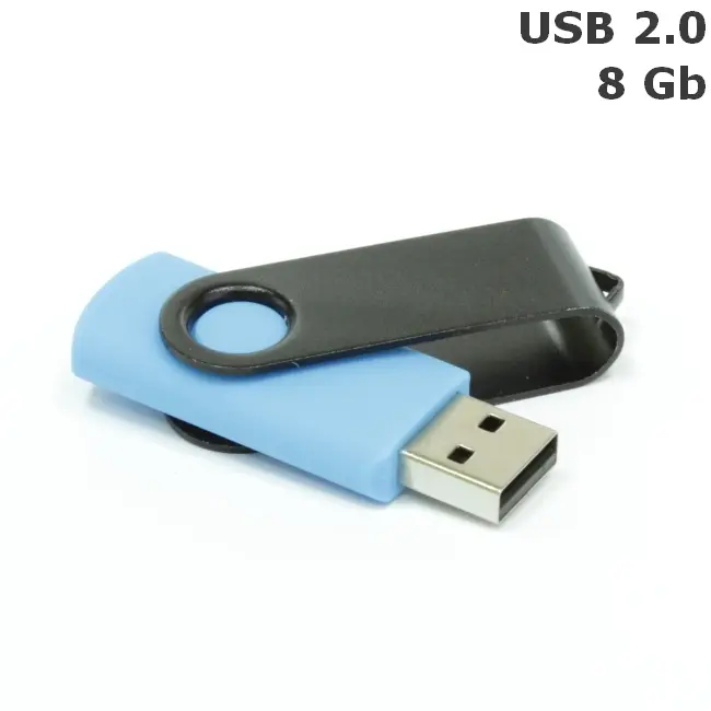 Флешка 'Twister' 8 Gb USB 2.0 Голубой Черный 3673-69