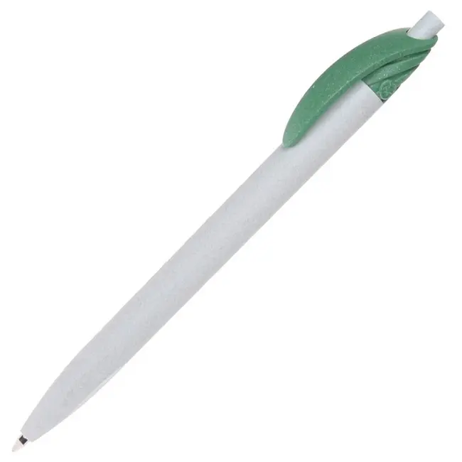 Ручка ЭКО пластиковая 'Lecce Pen' 'Re-Pen Push' Белый Зеленый 13066-03