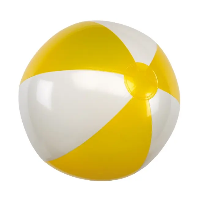 М'яч пляжний надувний Белый Желтый 2513-03