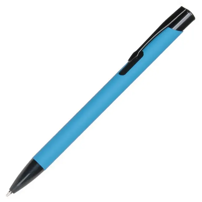 Ручка металева Черный Голубой 13047-05