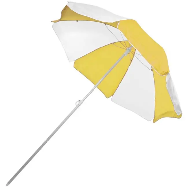 Пляжна парасолька біло-жовта Белый Желтый 5275-02