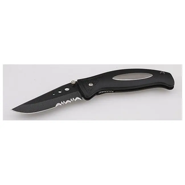 Нож складной 'Schwarzwolf' 'STYX' с пластиковой рукояткой Черный Серебристый 3781-01