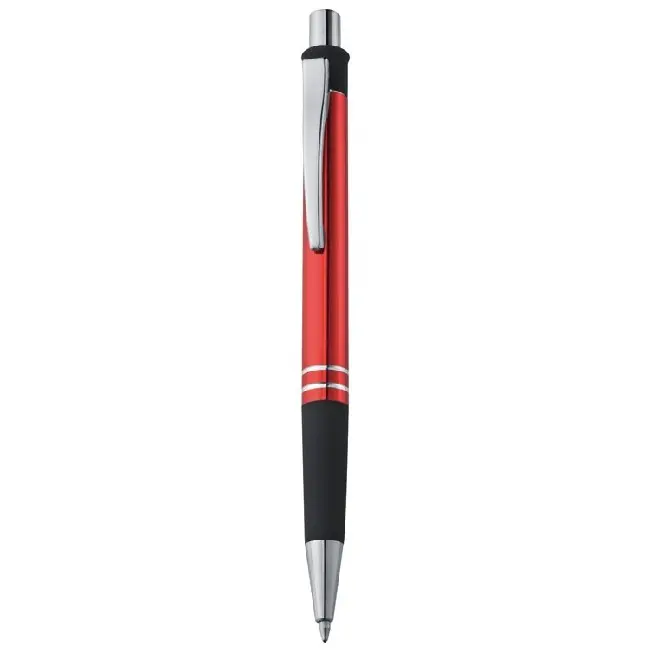 Ручка металлическая Черный Серебристый Красный 4348-01