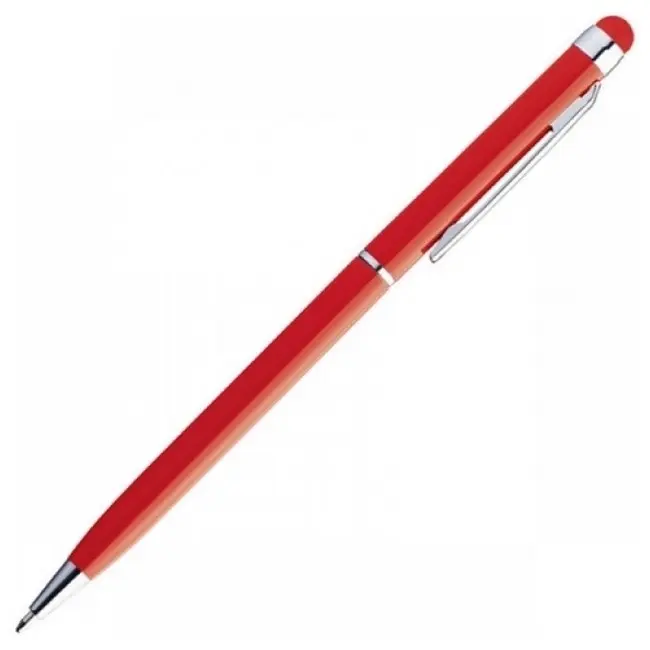 Ручка стилус металева Красный Серебристый 3709-02