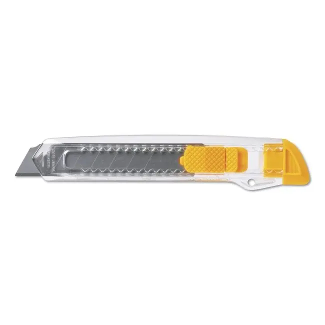 Нож канцелярский Белый Прозрачный Желтый 6707-02