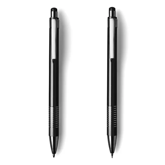 Набор - шариковая ручка и карандаш Черный Серебристый 6431-02