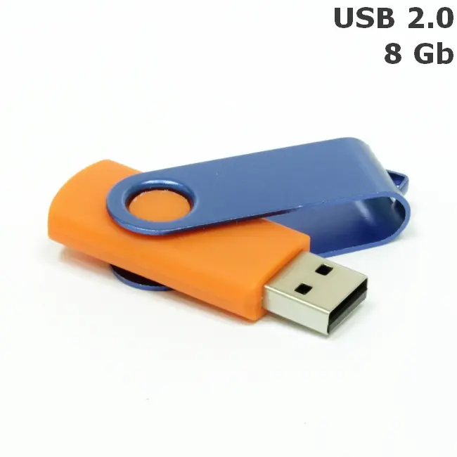 Флешка 'Twister' 8 Gb USB 2.0 Синий Оранжевый 3673-21