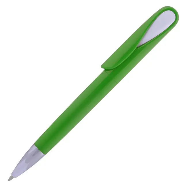 Ручка пластиковая Белый Зеленый Серебристый 10051-05