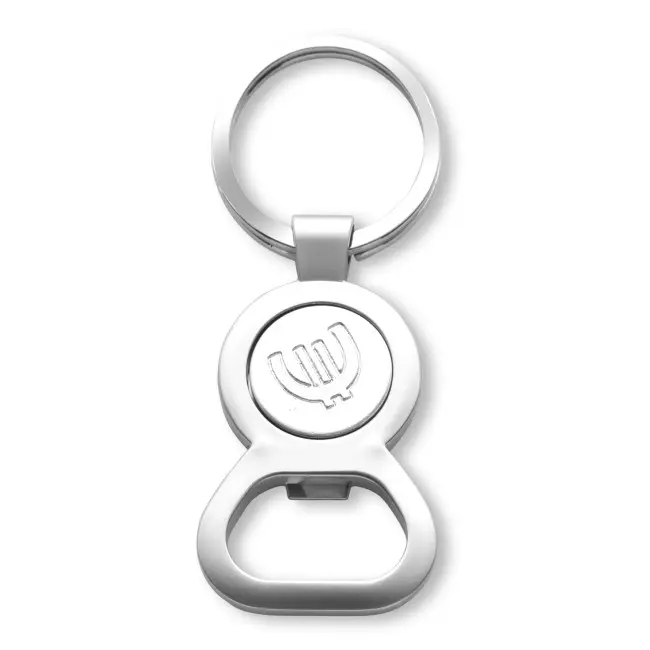Брелок открывалка с магнитным диском для монет Серебристый 6542-01