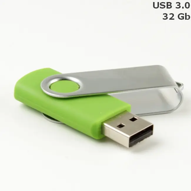 Флешка 'Twister' 32 Gb USB 3.0 Зеленый Серебристый 15258-113