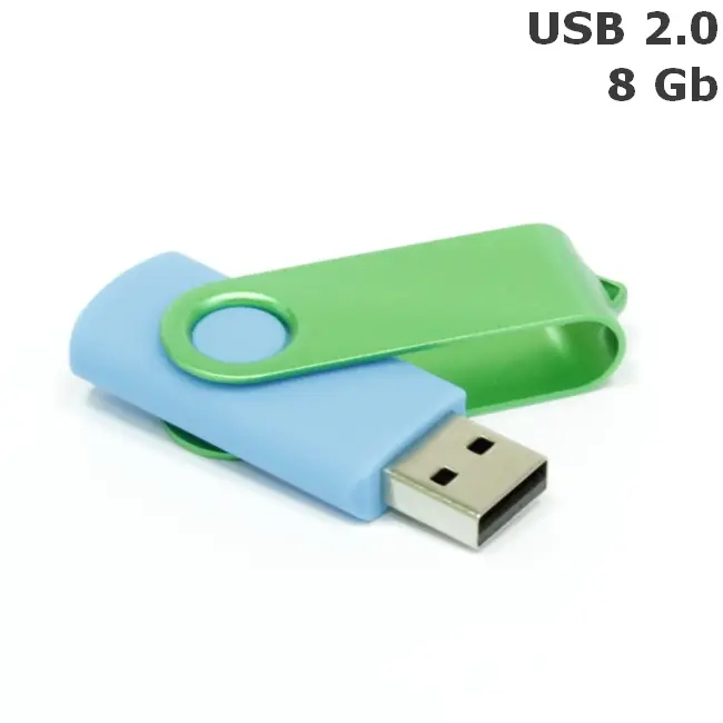 Флешка 'Twister' 8 Gb USB 2.0 Голубой Зеленый 3673-60
