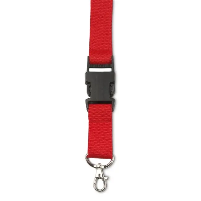 Шнурок с карабином 2,5 см Черный Красный 6488-04