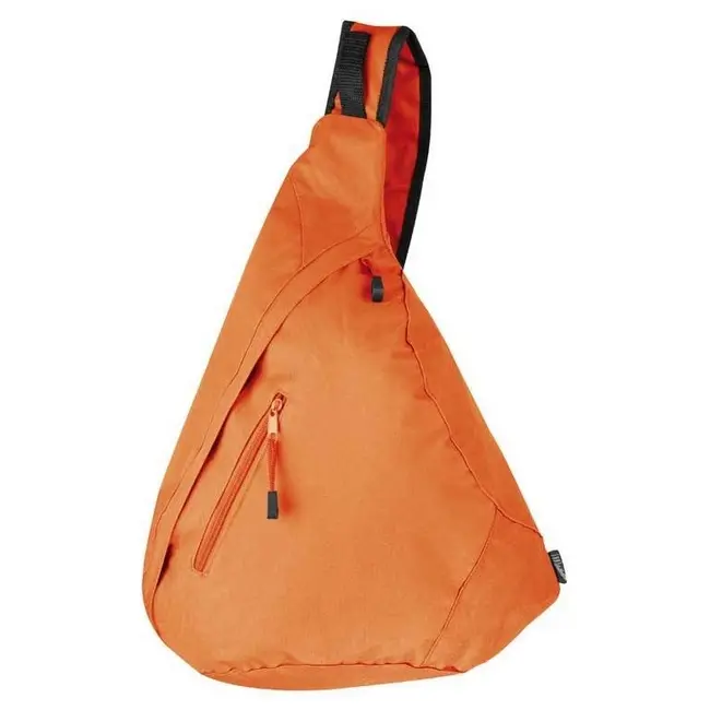 Рюкзак спортивный с одной шлейкой Оранжевый Черный 3730-05